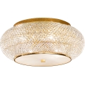 Ideal Lux - Křišťálové stropní svítidlo PASHA 10xE14/40W/230V pr. 55 cm zlatá